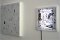 <p><em>Parallel Lines #2</em>, backlit perspex light box (right), Computerdrawing - Ink jet print on canvas (left), 2009</p>